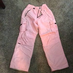 Women’s pink ski pants